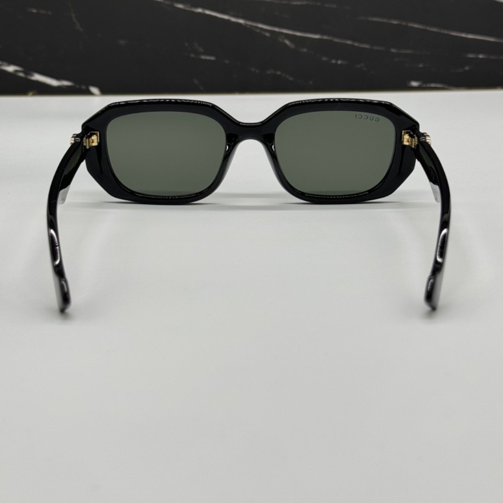 NEW GG1535S 001 GUCCI BLACK GREY GEOMETRIC WOMEN SUNGLASSES GUCCI - Picture 7 of 12